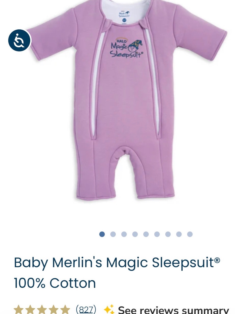 Halo Lavender Magic Sleepsuit One-Piece